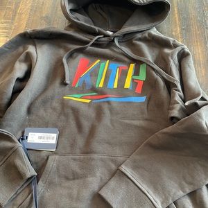NWT Kith Fractured Hoody - espresso